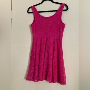 Pink mini dress